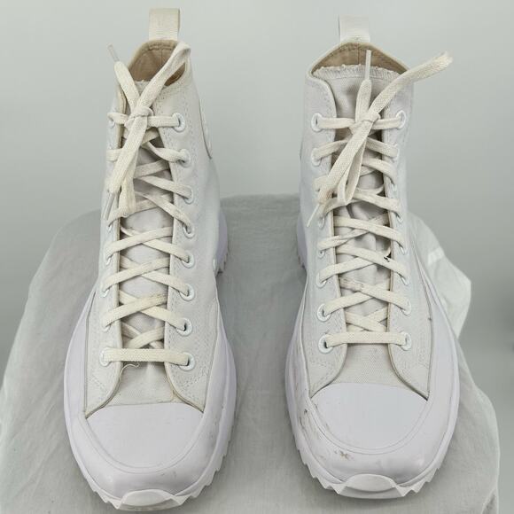 Unisex White Converse Chuck Taylor Run Star Hike High Tops Sneakers M-8M, W-9.5M - Picture 3 of 8